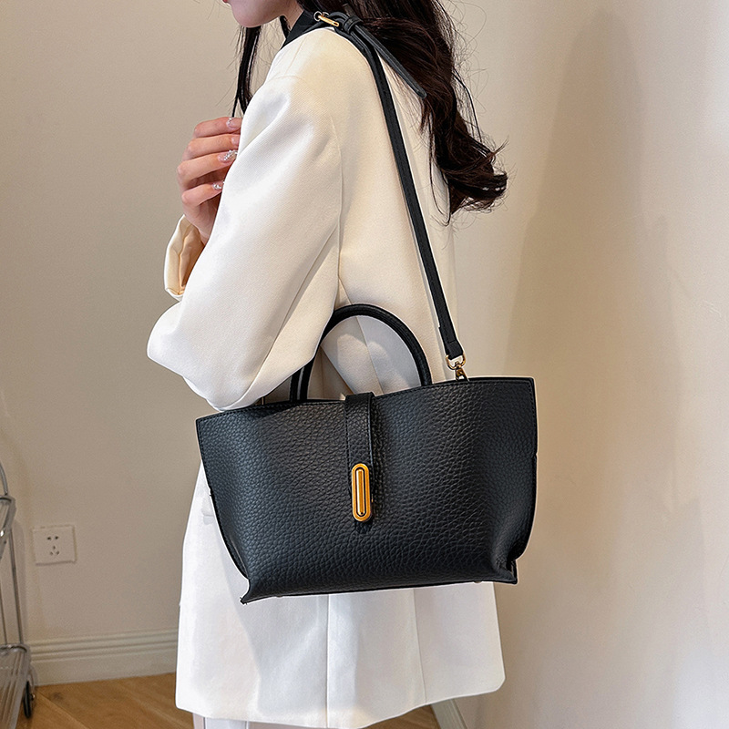 Set da donna Autunno/Inverno 2024 con borsa vintage in stile francese, borsa a tracolla e borsa a spalla, borsa tote semplice_voghion.com
