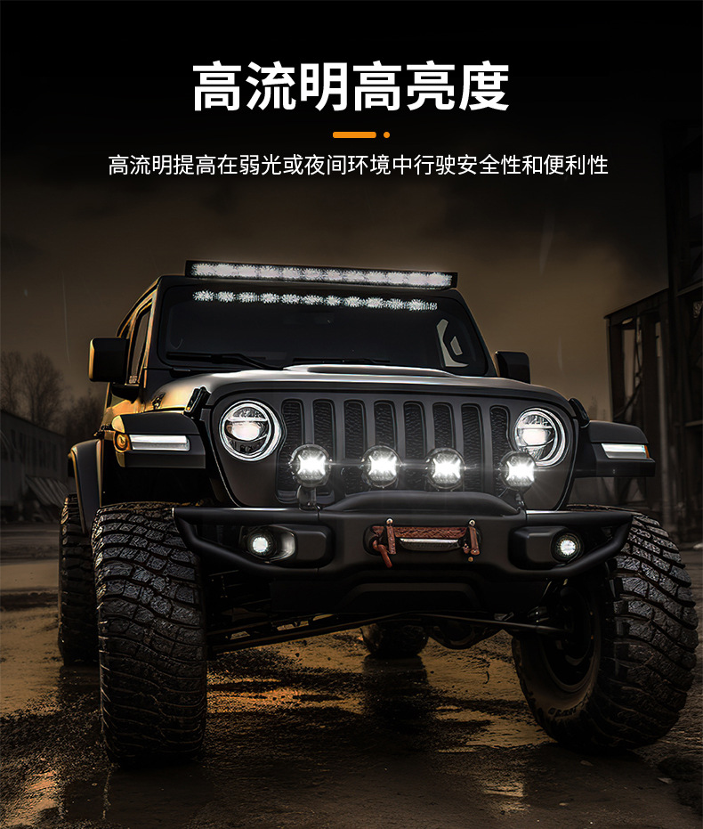 Cross-Border New Model 4inch 5.75inch Led Work Light Driving Light Modified Headlight Off-Road Work Front Headlight