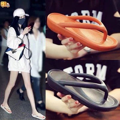 Herringbone slipper lovers The thickness of the bottom fashion indoor Exorcism soft sole non-slip Deodorant one Sandals Other