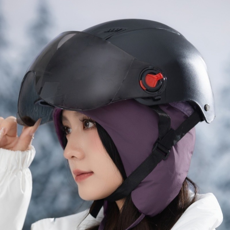 雷锋帽女士冬季加厚保暖护耳帽子户外骑行防寒滑雪加厚帽|undefined
