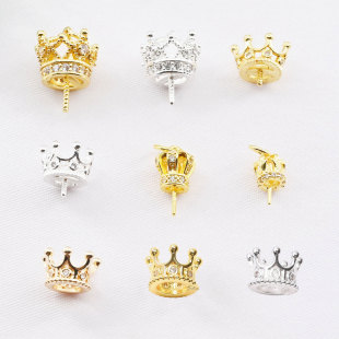 18K����ɫ�Ƕ�ʯ�ʹڴ��ñ��Ȧdiy�ֹ��Ʒ�����������