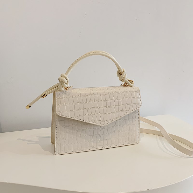 Bolso de alta sensación para mujeres 2024 nuevo retro bolso de hombro estampado de piedra pequeño bolso cuadrado ocio mochila de viaje