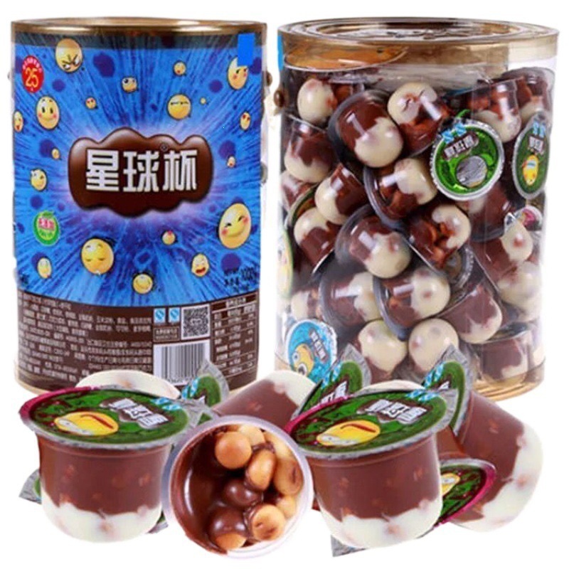Sweet Planet Cup Bucket Large Cup 1000g Chocolate Cup Sandwich Biscuits Children's Snacks