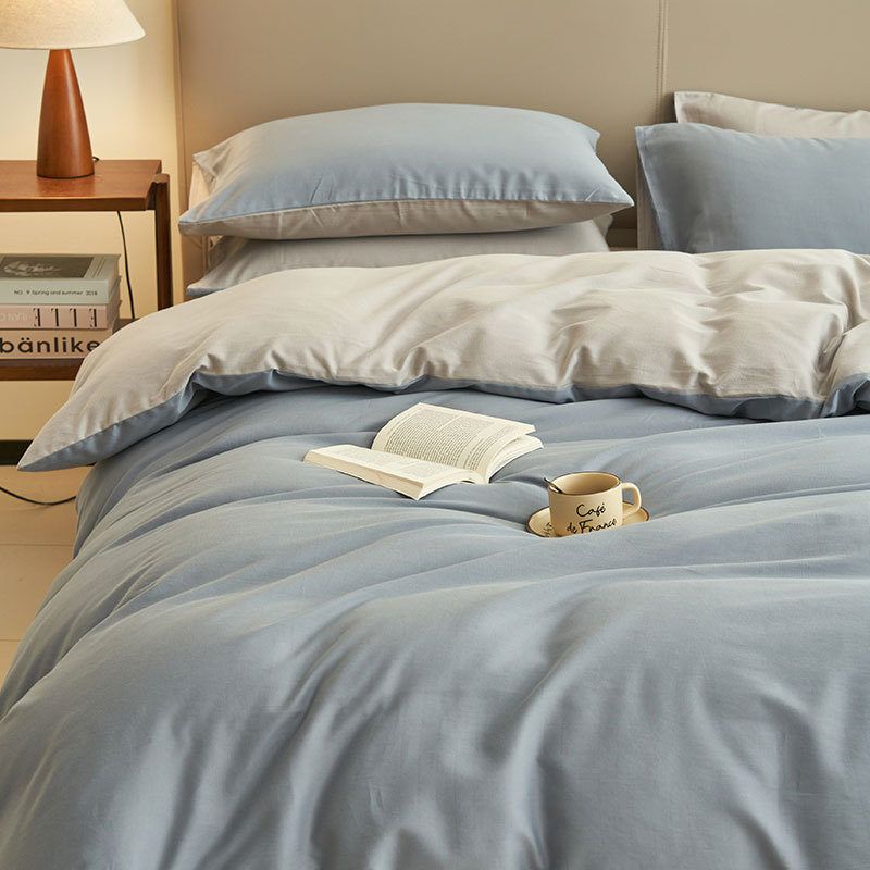 100% algodón de cama de cuatro piezas set2025 nueva ropa de cama sábanas cubierta cubierta dormitorio tres piezas set cama gaza