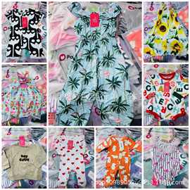Patpat 外贸品牌混搭风格儿童服装库存可爱风精品四季款尾货批发