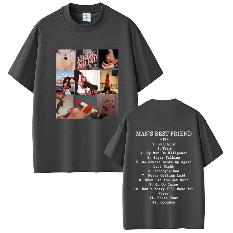 Sabrina Carpenter Album Cover Graphic T-Shirt Men's Best Friend Printed t Shirts Men