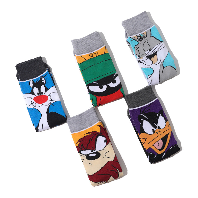 Wholesale Trendy Men'S Cotton Cartoon Tube Socks Stockists Women'S Animation Personalized Socks-5Prs 23 Undefined