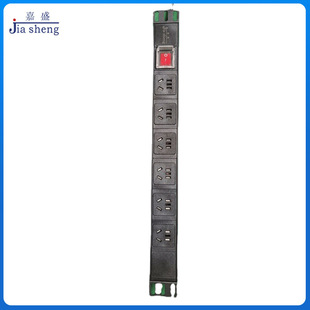 6-Position Pdu Cabinet Socket 10A Network Power Supply Distributor Plug-In Strip Overload 19inch Standard Vertebra Rack Type