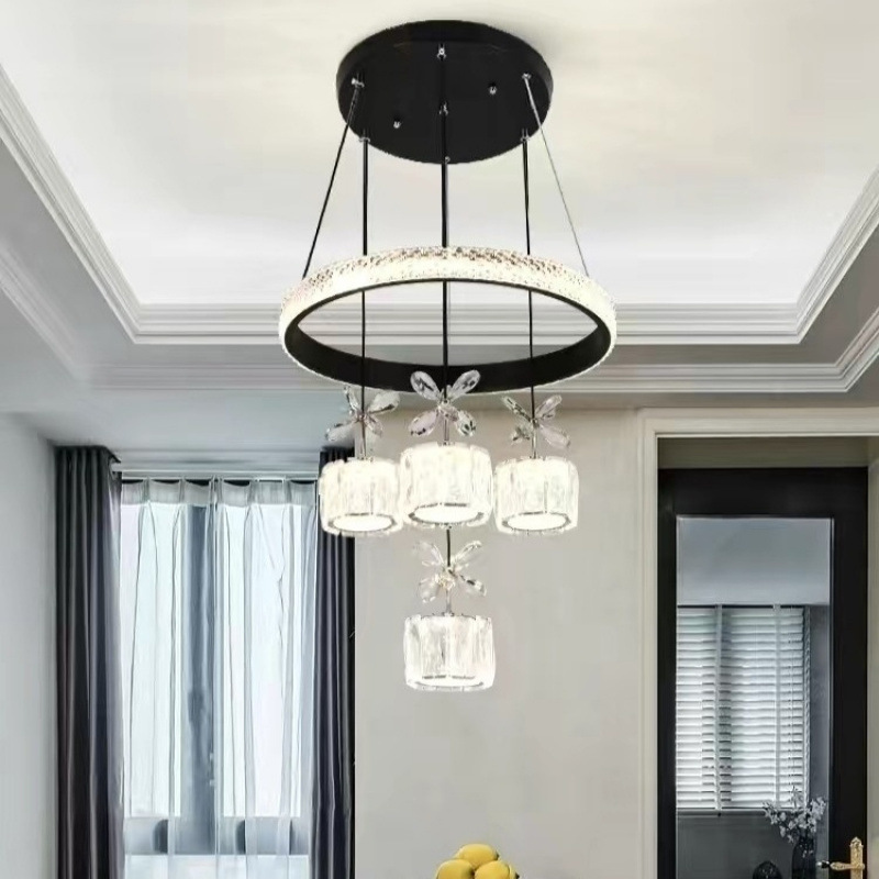 2025 lámpara roja de red moderna simple lámpara de comedor lámpara de balcón lámpara de sala lámpara de tarjeta lámpara de bar