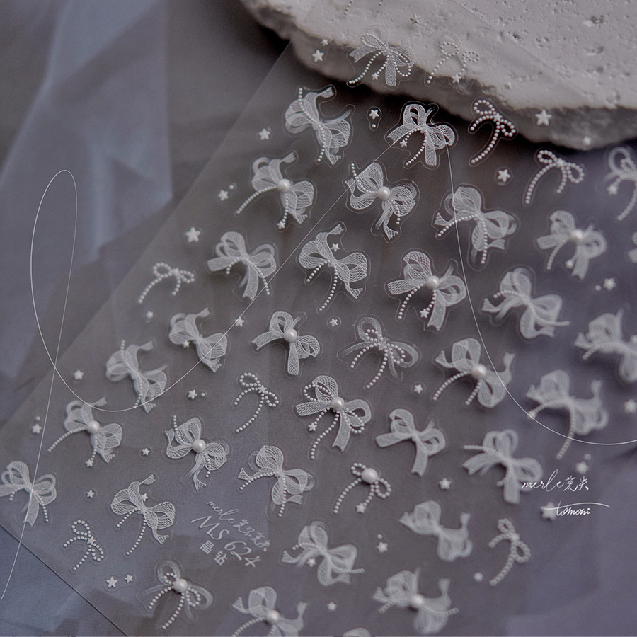 nail stickers with bow