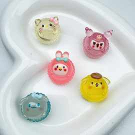 夜光三丽鸥库洛米树脂配件 diy迷你车载中控桌面摆件键盘贴材料批