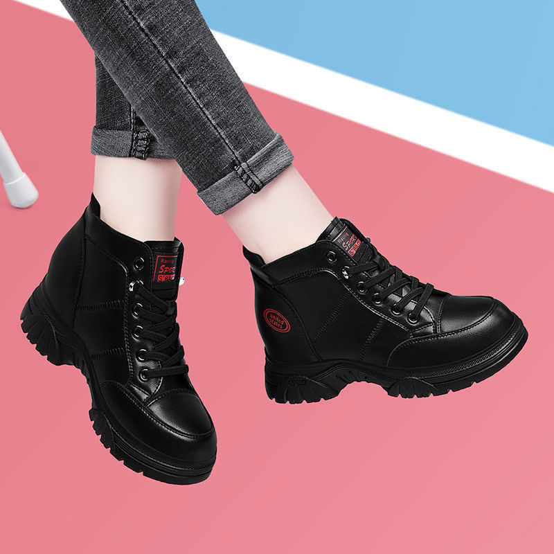 Black demi-season sneakers