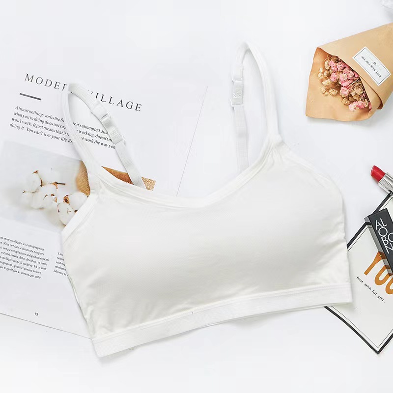 Copa de una pieza inalámbrica envuelta en el pecho ropa interior europea y americana de las mujeres almohadilla de pecho fijo belleza espalda camisola sujetador de las mujeres