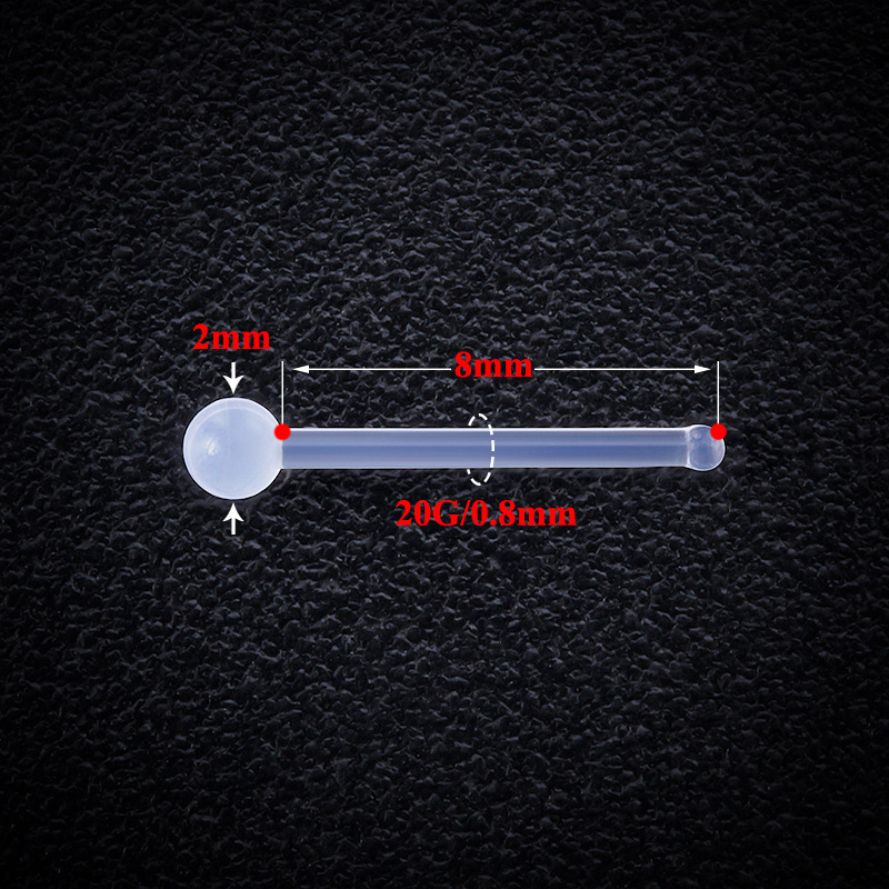 Simple Style Solid Color Plastic Nose studs 1 Set