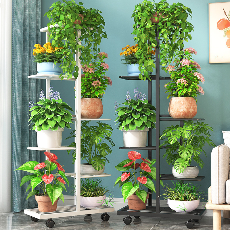 European-Style Flower Stand Wrought Iron Multi-Layer Indoor Living Room Balcony Storage Rack Green Radish Flower Pot Rack Rotating Flower Stand Green Plants European-Style Flower Stand Wrought Iron Multi-Layer Indoor Living Room Balcony Storage Rack Green Radish Flower Pot Rack Rotating Flower Stand Green Plants