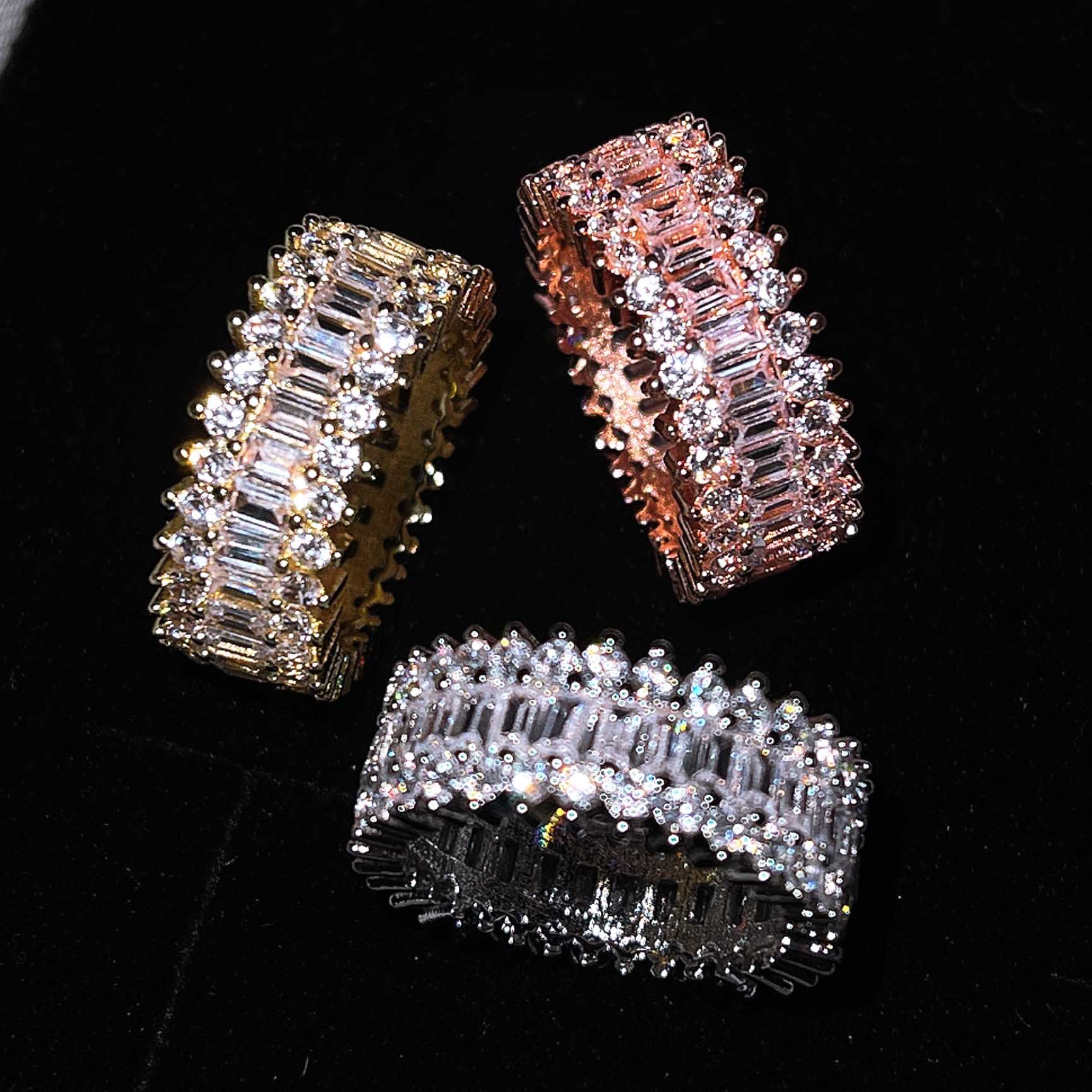 Ring Cross-border Sources Of Inlaid Zircon Ring Creative Fashion Foreign Trade Jewelry display picture 1