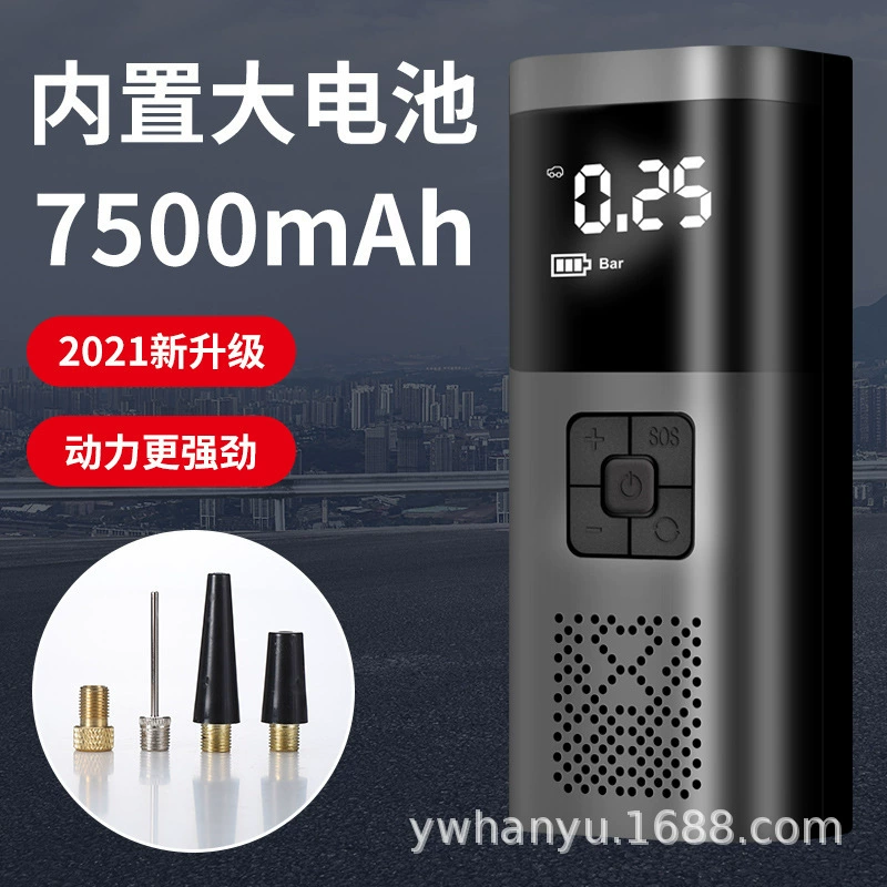 Автомобильный насос, портативный ручной насос с цифровым дисплеем, электрический насос для шин велосипедов и баскетбольных мячей