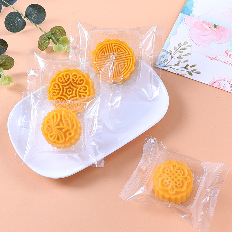 高透明雪花酥牛轧糖机封曲奇蔓越莓饼干月饼蛋黄酥包装袋约100只