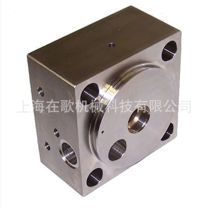 水刀配件700026 油缸端盖700025方块方端盖增压器油方盖130008