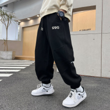 男童裤子春秋款2025新款秋装儿童运动裤中大童秋季卫裤男孩针织裤