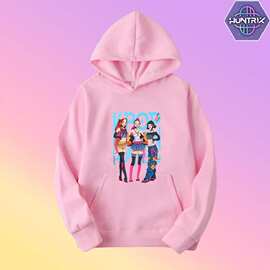 KPop猎人老虎连帽衫原宿嘻哈套头衫与时尚和高品质的印刷在前面和