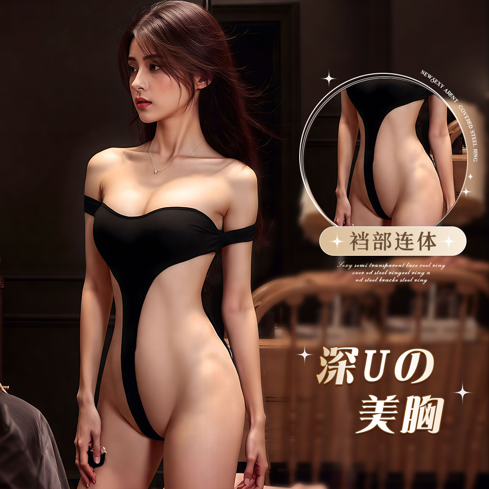 Ye Tingxiang sexy mujer pasión traje de una pieza archivo abierto puro deseo uniforme tentación lencería sexy
