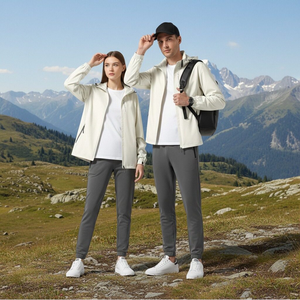 Powerful Factory-Made Windproof and Waterproof Two-Piece Set for Men and Women, Sports Three-In-One Fleece Jacket with Inner Lining, Outdoor Softshell Jacket