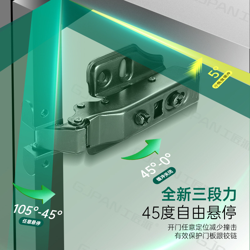 メーカー直供油圧鉄冷間圧延鋼ヒンジ静音緩衝ドアヒンジ厚いキャビネット固定ヒンジ金物部品|undefined