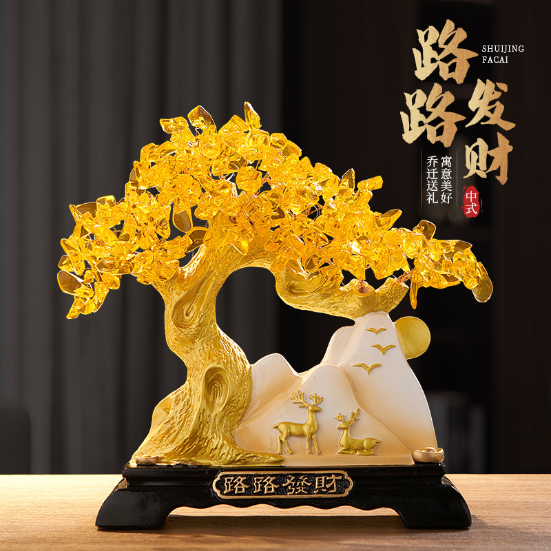 Crystal tree money tree decoration fortune tree fortune tree opening opening housewarming gift crafts opening fortune free shipping Crystal tree money tree decoration fortune tree fortune tree opening opening housewarming gift crafts opening fortune free shipping