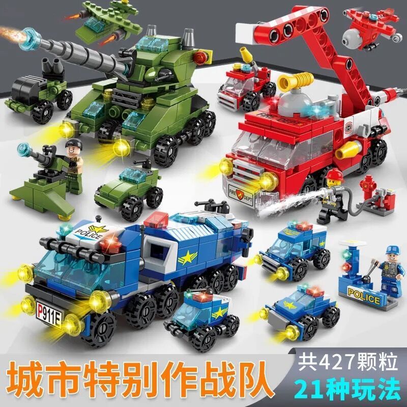 18-in-3 경찰차 + 소방차 + 탱크