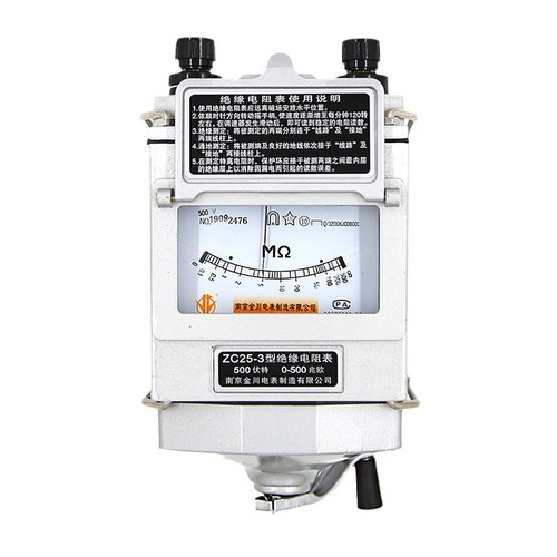 Nanjing Jinchuan ZC25-3 Megohm Meter 2500V Electrical Megger ZC-7 Insulation Resistance Tester ZC11D High Voltage
