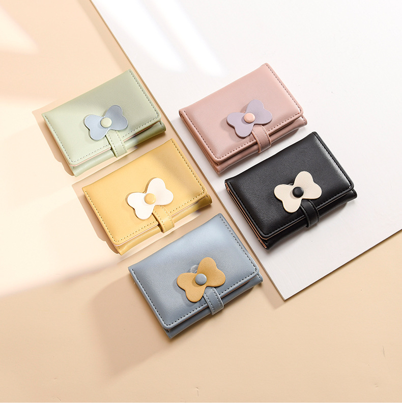 Women's Bow Knot Pu Leather Buckle Wallets display picture 1