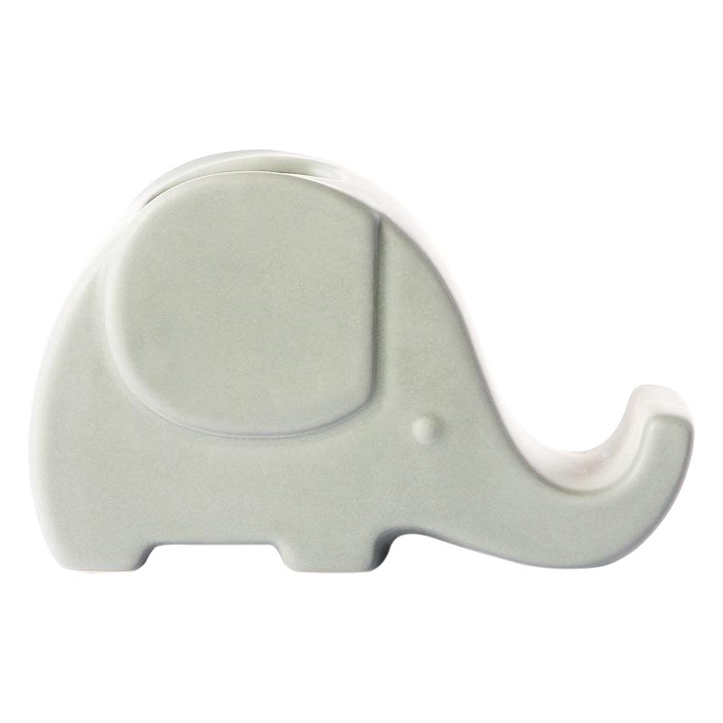 Nordic creativo lindo elefante de cerámica artesanías titular del teléfono móvil decoración dormitorio decoración de la habitación decoración maceta Decoración