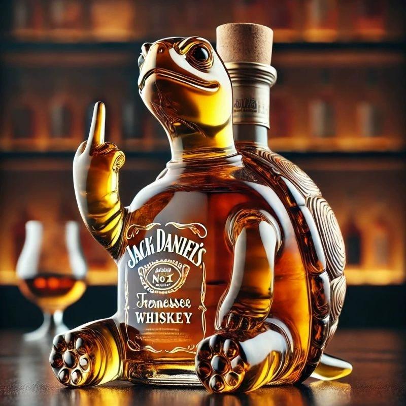 Граница Funny French Bulldog Whiskey Bottle Funny French Bulldog Whiskey Bottle