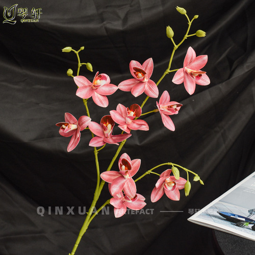 High-end artificial flowers, orchids, wedding decoration, bridal bouquet, home living room decor, fake flowers, magnolia, Phalaenopsis, artificial flowers