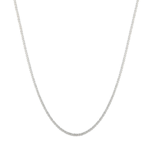 Gypsophila Sparkling Necklace Women's Italian Clavicle Chain Necklace Simple Glitter Plain Chain Stackable Design