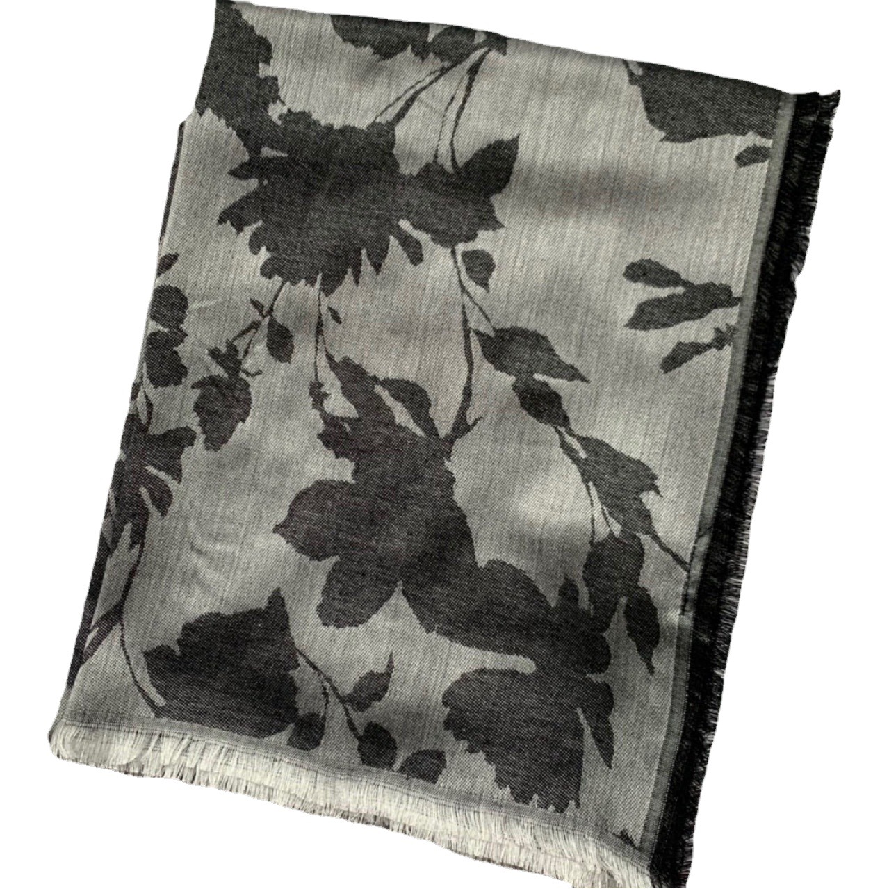Factory tail goods exported to Europe and the United States temperament flower yarn-dyed jacquard scarf shawl