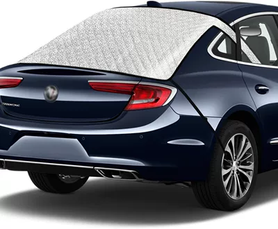 Car snow shield | thickened winter windshield cover, snow - snow-shield-rear-panel-medium-thick-ultrasonic-2-hooks-14080