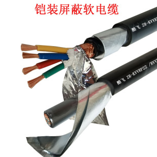 Copper screen armored soft control cable ZRC-RVVP22 2x 4 square zrrvvp22 flame retardant/kvvrp22