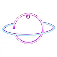 Светодиодная планета ракета неоновые огни формы цветные огни бар атмосферные огни сетка красная комната украшения настенная компоновка спальни