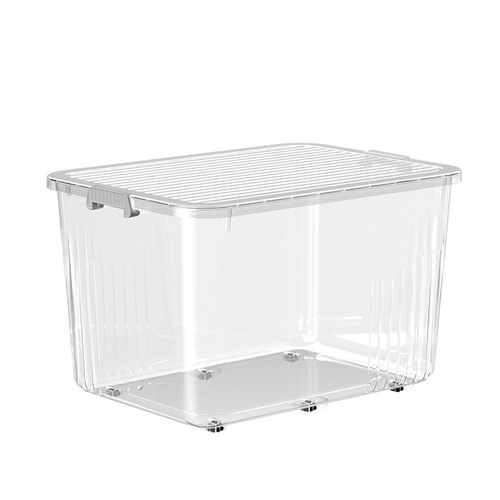 Transparent storage box wholesale bedroom household clothing storage box student book quilt clothing storage and organization box
