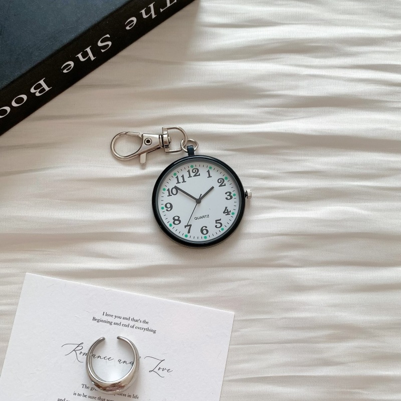 New Large Digital Silent Student Party Civil Service Examination Special Men's and Women's High-Looking Quartz Watch Portable Pocket Watch