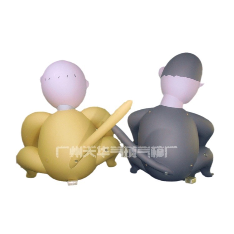 Modelo inflable de dibujos animados de promoción al aire libre modelo inflable de dibujos animados de aire cerrado de PVC