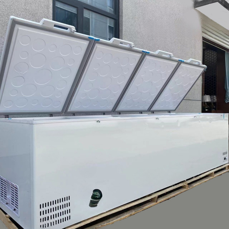 1788L Frost-Free Freezer Freezer Quick-Frozen Commercial Horizontal Large-Capacity Seafood Frozen Refrigerated Frozen Meat Copper Tube