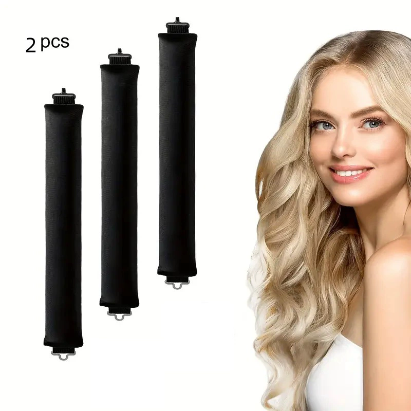 3-hook velvet hair curlers, big-wave sleep rollers set, multi-piece plush curling rods