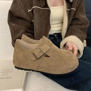 2025 New Height-Increasing Birkenstock Shoes for Petite Women, Autumn and Winter New Fashion Thick-Soled Loafers, Cute and Quirky Birkenstock Single Shoes