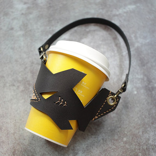 Cross-border creative shark-shaped cup cover outdoor travel milk tea insulated cup cover portable insulated coffee cup cover