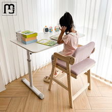 梵喜儿童学习桌手动升降书桌可调节学生写字家用卧室桌子工作台电
