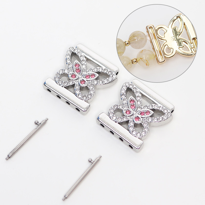 [Phong cách đường ẩn] Nơ-Bạc / Giao diện 18mm (kèm kim tháo nhanh)