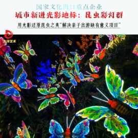 昆虫主题彩灯儿童乐园装饰酒店商场节日布置源头厂家定制户外